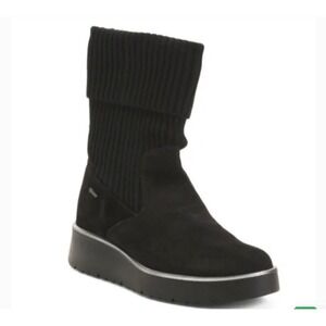 IGI&CO Size 5 Women's Black Fold Over‎ Cuff Booties NWT